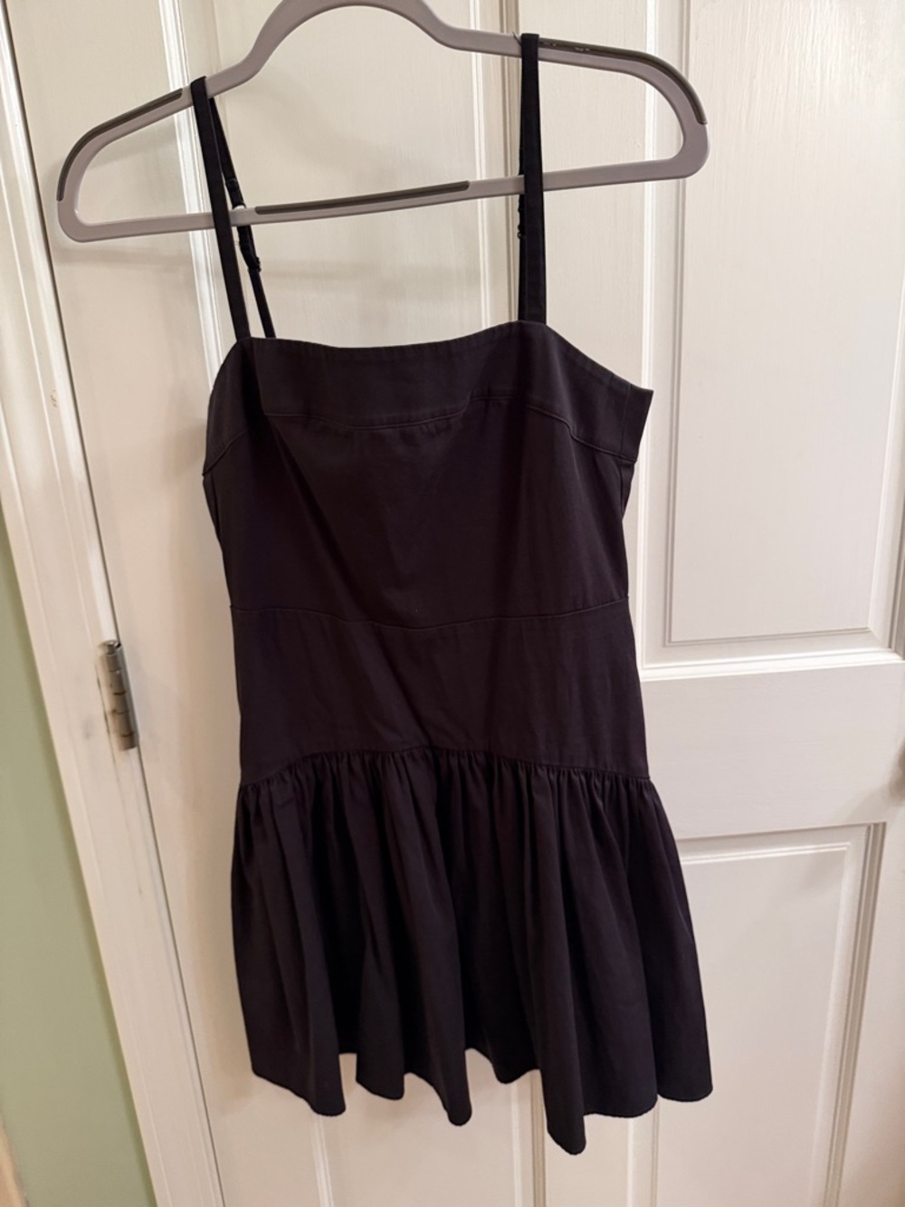 Abercrombie Black Sleeveless Drop Waist Mini Dress